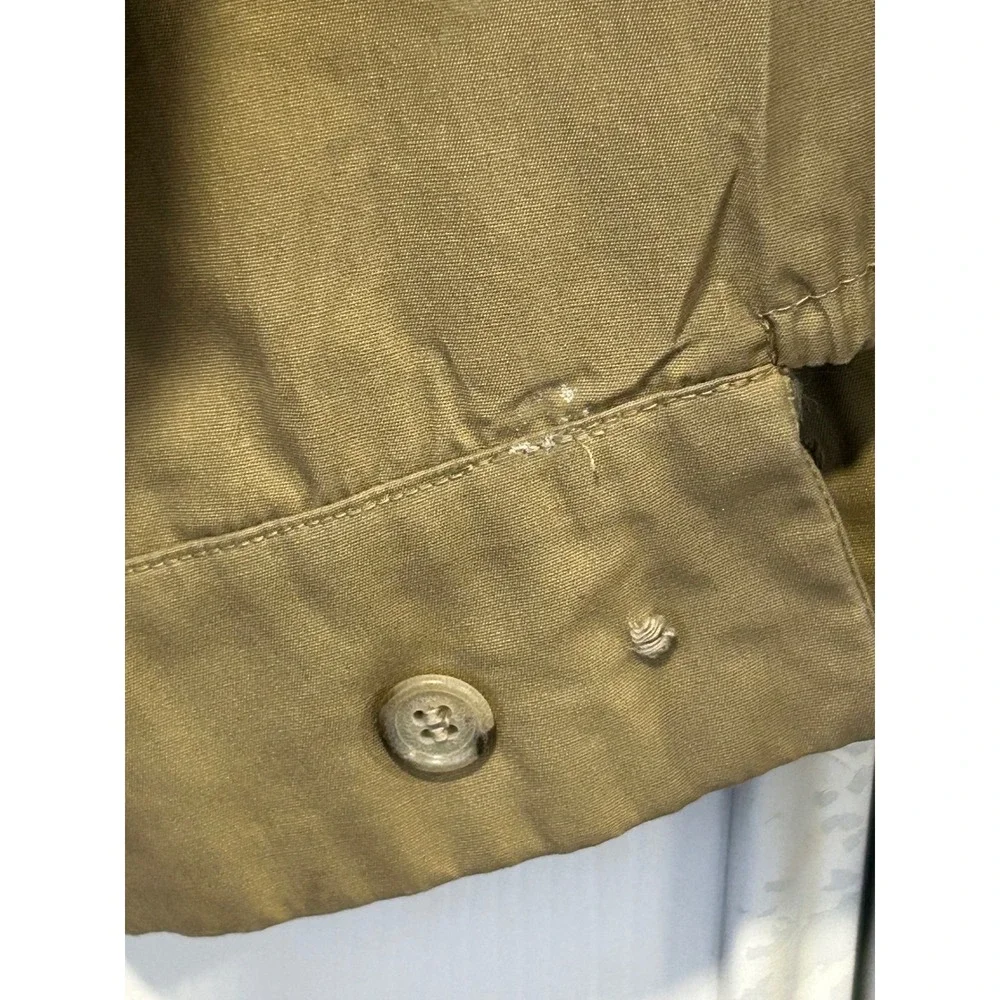 Vintage London Fog Maincoats Harrington Jacket Tan Khaki Full Zip Mens‎ 42 Reg - Picture 6 of 7